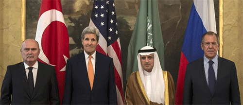 Rusia, EEUU, Turquía y Arabia Saudí negocian una salida política para Siria Irán participará en la cumbre internacional sobre el conflicto sirio